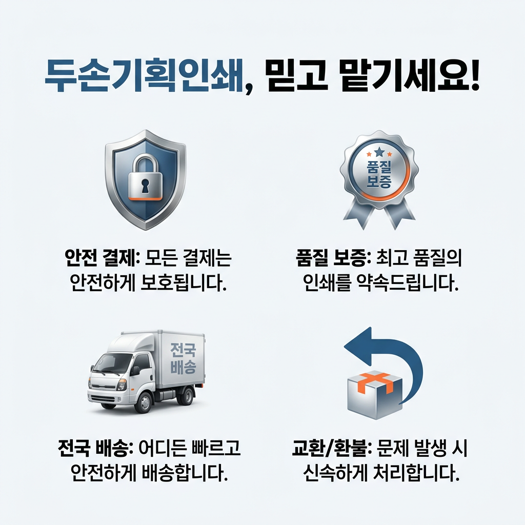 포스터 두손기획인쇄, 믿고 맡기세요!