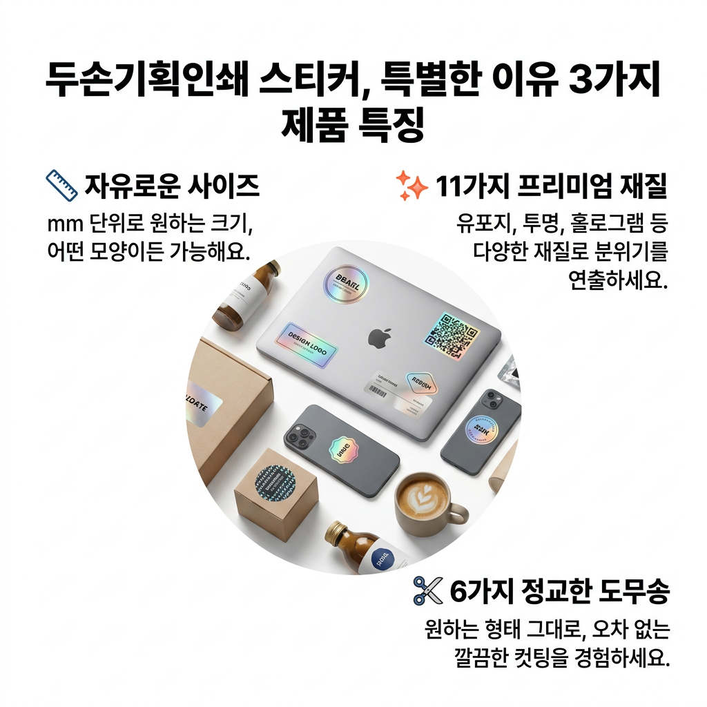 스티커 두손기획인쇄 스티커, 특별한 이유 3가지